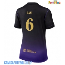 Camisa de time de futebol Barcelona Paez Gavi #6 Replicas 2º Equipamento Feminina 2026-27 Manga Curta
